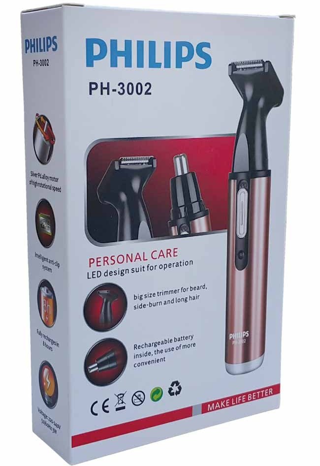 موزن گوش وبینی و خط زن فیلیپس مدل PH-3002 PHILIPS + 🔥 پک اصلی ارسال با پست پیشتاز 📦و تحویل فوری یک روزه به پست📥 ، همراه بسته بندی ضد ضربه 📦، محصول کاملآ پلمپ و وکیوم با جعبه سالم بدون آسیب 🎁و هفت روز ضمانت بازگشت وجه درصورت عدم رضایت 🔃✅