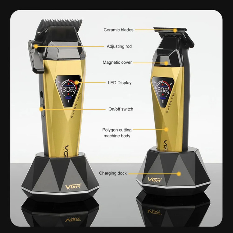 ماشین اصلاح موی سر و صورت شارژی وی جی ار مدل V-877 S3 مجموعه 3 عددی🔥 پک اصلی ارسال با پست پیشتاز 📦و تحویل فوری یک روزه به پست📥 ، همراه بسته بندی ضد ضربه 📦، محصول کاملآ پلمپ و وکیوم با جعبه سالم بدون آسیب 🎁و هفت روز ضمانت بازگشت وجه درصورت عدم رضایت 🔃✅