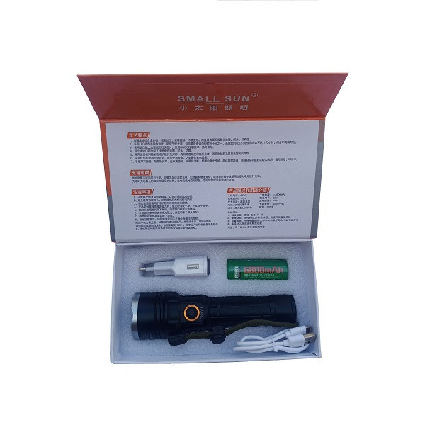 چراغ قوه دستی اسمال سان مدل ZY-T226 🔥 پک اصلی ارسال با پست پیشتاز 📦و تحویل فوری یک روزه به پست📥 ، همراه بسته بندی ضد ضربه 📦، محصول کاملآ پلمپ و وکیوم با جعبه سالم بدون آسیب 🎁و هفت روز ضمانت بازگشت وجه درصورت عدم رضایت 🔃✅